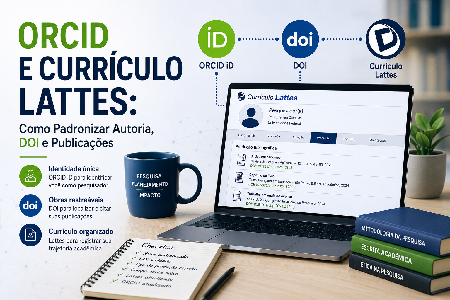 ORCID e Currículo Lattes: Como Padronizar Autoria, DOI e Publicações